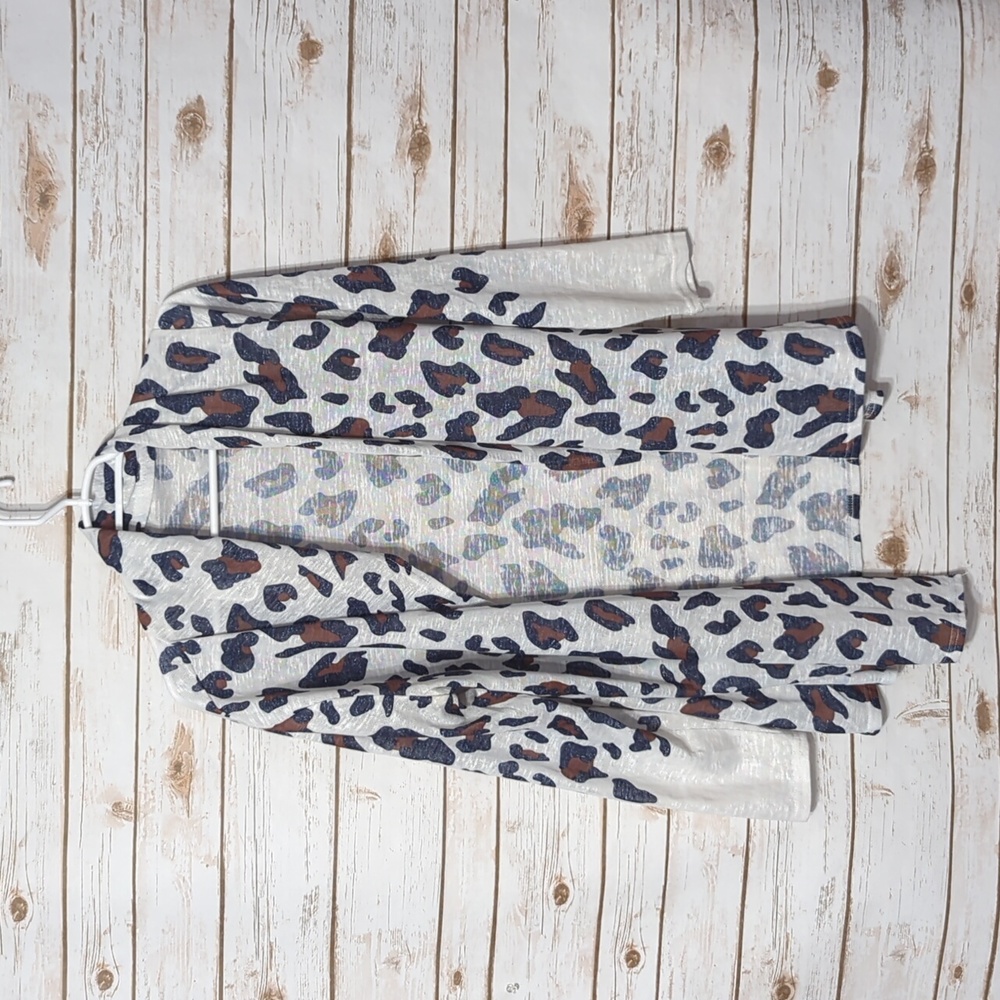 Animal print cardigan